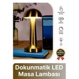 Özel Üretim Dokunmatik Şarjlı Dekoratif 3 Modlu 23 Cm X 9 Cm Modern Aç/Kapa Butonlu Led Masa Lambası