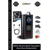 Özel Üretim Dual Mod 150 Psı Led Powerbank Dijital Ekranlı Şarjlı Taşınabilir Araç Hava Kompresörü
