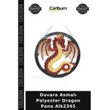 Özel Üretim Duvar Dekoru Ejderha Figürlü Salon Aksesuarı Duvara Asmalı Polyester Dragon Pano Alk2345