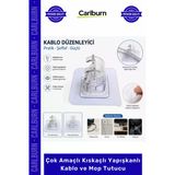 Özel Üretim Duvar Organizer Pratik Askı Düzenleyici Çok Amaçlı Kıskaçlı Yapışkanlı Kablo Mop Tutucu
