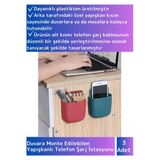 Özel Üretim Duvara Monte Edilebilen Yapışkanlı Güçlü Tasarım Telefon Şarj Istasyonu 3 Adet