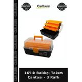 Özel Üretim Düzenleyici Kilitli Hırdavat Kutusu 16'Lık Balıkçı Takım Çantası - 3 Raflı
