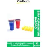 Özel Üretim Eğlenceli Özel Gün Beer Pong Renkli Büyük 12 Karton Bira Kupası 12 Toplu Oyun Bardağı