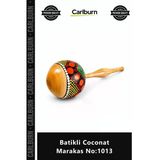 Özel Üretim El Yapımı Doğal Ritim Perküsyon Müzik Aleti Otantik Şık Batikli Coconat Marakas No1013