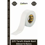 Özel Üretim Endüstriyel Güçlü Yapışkanlı Montaj Bandı Kalın Çift Taraflı Köpük Bant 50Mm*2 Metre