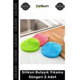 Özel Üretim Esnek Dayanıklı Mutfak Temizlik Gereçleri Hijyenik Silikon Bulaşık Yıkama Süngeri 2 Adet