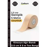 Özel Üretim Esnek Medikal Sporcu Kas Eklem Destekleyici Kinezyo Ağrı Bandı 25 Cm X 5 M Ten Rengi