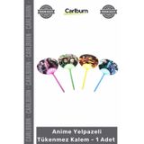 Özel Üretim Figürlü Şık Tasarım Okul Ofis Hediyelik Koleksiyon Akıcı Anime Yelpazeli Tükenmez Kalem