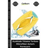 Özel Üretim File Ayakkabı Yıkama Torbası Mikrofiber Astarlı Fermuarlı Geniş Kullanım Alanı
