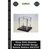 Özel Üretim Fizik Kuralı Metal Hediye Masa Üstü Newton Beşiği Kinetik Denge Balans Dekoru Alk3797