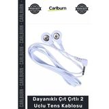 Özel Üretim Fizik Tedavi Cihazı Yedek Parça Kaliteli Esnek Dayanıklı Çıt Çıtlı 2 Uclu Tens Kablosu