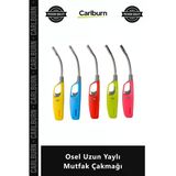 Özel Üretim Gazlı Doldurulabilir Emniyet Kilitli Dayanıklı Metal Osel Uzun Yaylı Mutfak Çakmağı