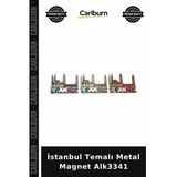 Özel Üretim Hediyelik Hatıra Dekoratif Koleksiyon İstanbul Temalı Metal Magnet Alk3341
