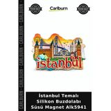 Özel Üretim Hediyelik Hatıra Dekoratif Mutfak İstanbul Temalı Silikon Buzdolapı Süsü Magnet Alk5941