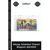 Özel Üretim Hediyelik Hatıra Dekoratif Şehir Turistik Ahşap İstanbul Temalı Magnet Alk4365