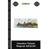 Özel Üretim Hediyelik Hatıra Dekoratif Turistik Hatıralık Süper İstanbul Temalı Magnet Alk2228