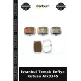 Özel Üretim Hediyelik Hatıra Koleksiyon Aksesuar İstanbul Temalı Enfiye Kutusu Alk3345