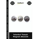 Özel Üretim Hediyelik Hatıra Turistik Dekoratif Buzdolabı Süsü İstanbul Temalı Magnet Alk2234