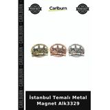 Özel Üretim Hediyelik Hatıra Turistik Dekoratif Buzdolap Süsü İstanbul Temalı Metal Magnet Alk3329