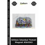 Özel Üretim Hediyelik Hatıra Turistik Dekoratif Buzdolap Süsü Silikon İstanbul Temalı Magnet Alk4343