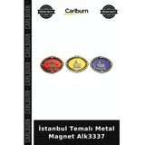 Özel Üretim Hediyelik Hatıra Turistik Dekoratif İstanbul Temalı Metal Magnet Alk3337