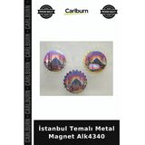 Özel Üretim Hediyelik Hatıra Turistik Dekoratif İstanbul Temalı Metal Magnet Alk4340