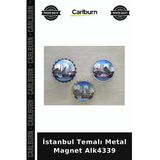 Özel Üretim Hediyelik Hatıra Turistik Dekoratif Koleksiyon İstanbul Temalı Metal Magnet Alk4339
