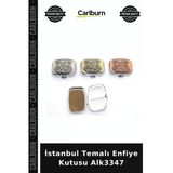Özel Üretim Hediyelik Koleksiyon Hatıra Aksesuar Şık İstanbul Temalı Enfiye Kutusu Alk3347