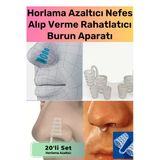 Özel Üretim Horlama Azaltıcı Nefes Alıp Verme Rahatlatıcı Uyku Önleyici Burun Delik Aparat 20'li Set