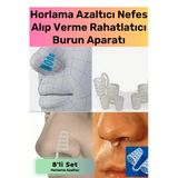Özel Üretim Horlama Azaltıcı Nefes Alıp Verme Rahatlatıcı Uyku Önleyici Burun Delik Aparatı 8'li Set
