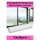 Özel Üretim İç Göstermeyen Yapışkan İz Bırakmaz Uv Engelleyici Buzlu Cam Filmi 2 Metre X 60 Cm Vitrin