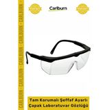 Özel Üretim İş Güvenliği Kaliteli Koruyucu Tam Korumalı Şeffaf Ayarlı Çapak Laboratuvar Gözlüğü