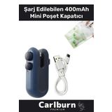 Özel Üretim Isınmaya Gerek Duymayan Kapama Kesme İşlevli 400mAh Şarj Edilebilir Mini Poşet Kapatıcı