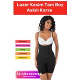 Özel Üretim İz Bırakmayan Kaymayan Toparlayıcı Sıkılaştırıcı Kadın Lazer Kesim Tam Boy Askılı Korse