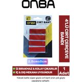 Özel Üretim Iz Bırakmayan Yüksek Kaliteli Süper Güçlü 2,5 cm x 5 cm 4'lü Cırt Çerçeve Bant - 1 Adet