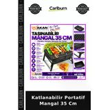 Özel Üretim Kamp Piknik Bahçe Taşınabilir Katlanabilir Portaif Mangal 35 Cm