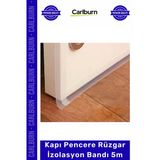 Özel Üretim Kapı Pencere Isı Yalıtım Fitili Yapışkanlı Soğuk Toz İzolasyon 5 Metre Rüzgar Kesici Bant