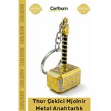 Özel Üretim Karakter Figür Hediye Koleksiyon Thor Çekici Mjolnir Metal Anahtarlık