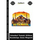 Özel Üretim Küçük Hediyelik Mutfak Dekoru İstanbul Temalı Silikon Buzdolapı Süsü Magnet