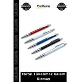 Özel Üretim Kurumsal Promosyon Hediyelik Şık Tasarım Kaliteli Modern Metal Tükenmez Kalem Kırmızı
