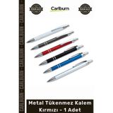 Özel Üretim Kurumsal Promosyon Lüks Ofis Hediyelik Tasarım Baskılı Metal Tükenmez Kalem Kırmızı