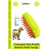 Özel Üretim Masaj Yapan Şarjlı Tüy Toplayıcı Kıl Temizleyici Yumuşak Uçlu Pratik Buharlı Kedi Tarağı