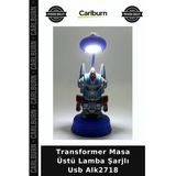 Özel Üretim Modern Aydınlatma Transformer Masa Üstü Lamba Şarjlı Usb Alk2718