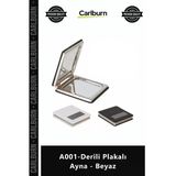 Özel Üretim Modern Şık Estetik Dekoratif Kaliteli Tasarım Lüks Salon A001derili Plakalı Ayna Beyaz