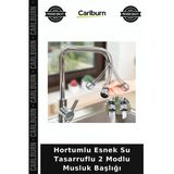 Özel Üretim Mutfak Uzatma Aparatı Pratik Hortumlu Esnek Su Tasarruflu 2 Modlu Musluk Başlığı