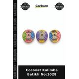 Özel Üretim Müzik Aleti Batik Desen Akustik Hobi Ritim Coconat Kalimba Batikli No:1028