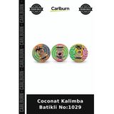 Özel Üretim Müzik Aleti Batik Desen Ritim Hediye Coconat Kalimba Batikli No:1029