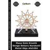 Özel Üretim Ofis Dekoratif Hediye Modern Masa Üstü Kinetik Denge Dekoru Hareketli Metal Obje Alk5394