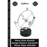 Özel Üretim Ofis Hediyesi Çalışma Masası Masa Üstü Kinetik Denge Dekoru Hareketli Metal Obje Alk5390 Vitrin