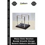 Özel Üretim Ofis Hediyesi Dekoratif Masa Üstü Newton Beşiği Kinetik Denge Balans Dekoru Alk3801
